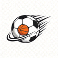 飞球直播网站Logo - 一个带有足球和篮球图案的蓝色图标